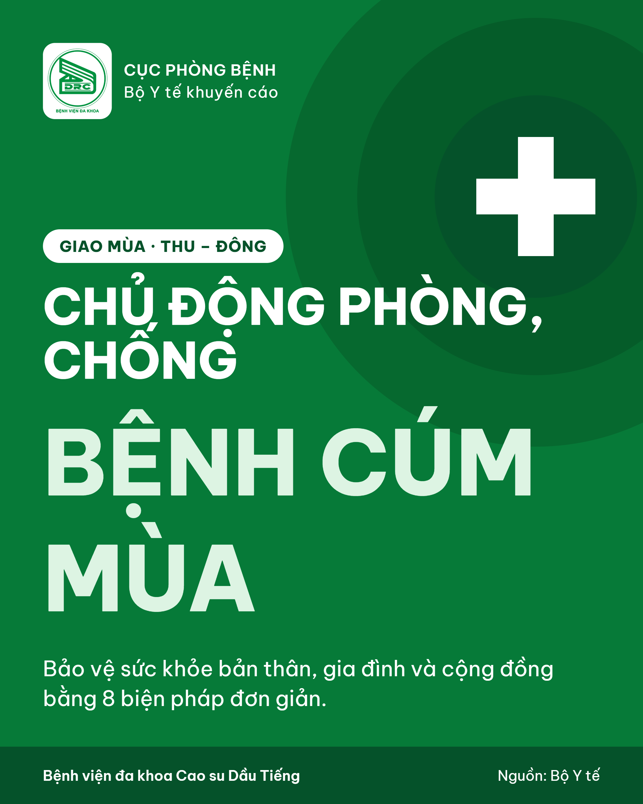 CHỦ ĐỘNG PHÒNG, CHỐNG BỆNH CÚM MÙA