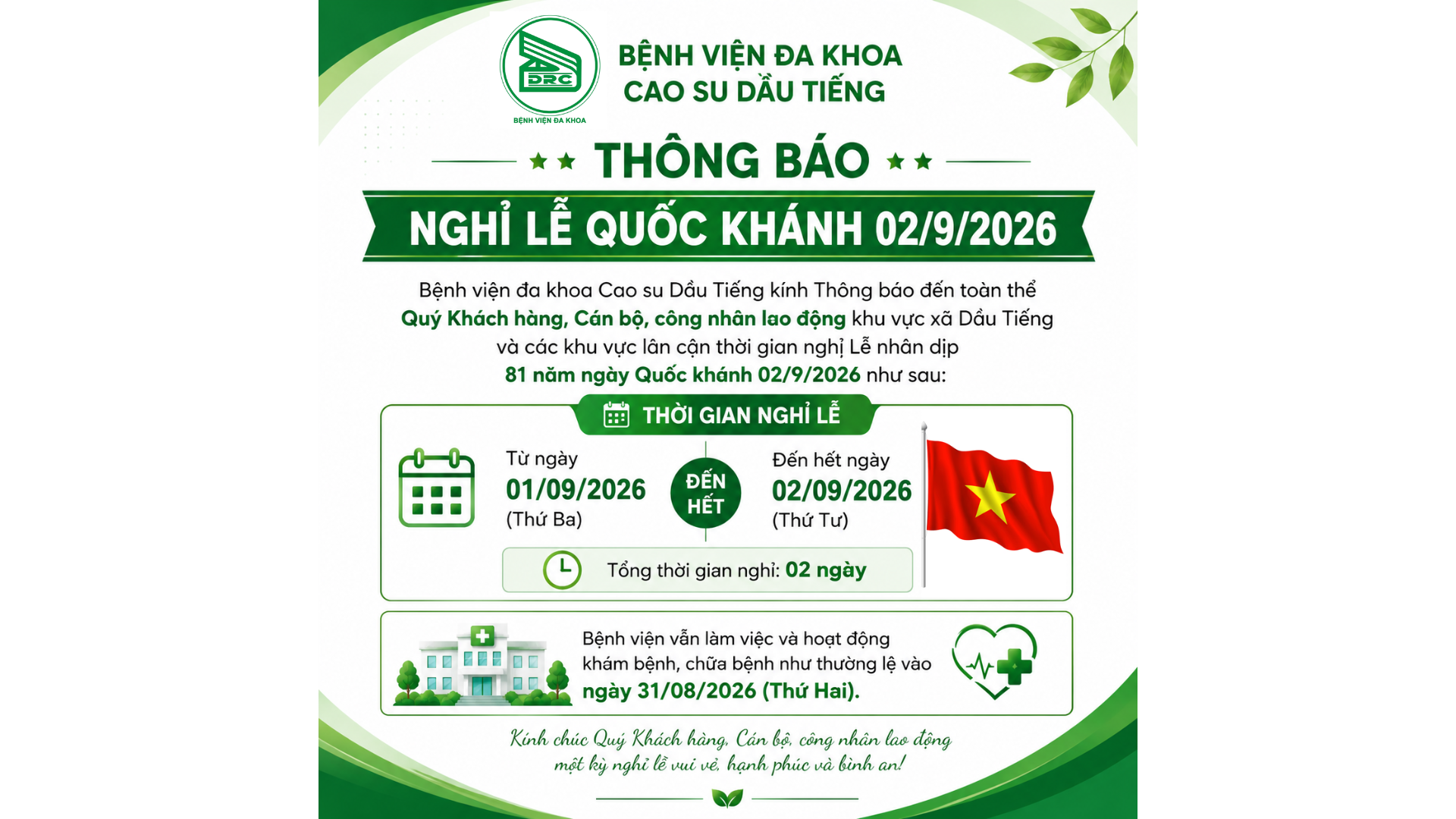 NGHỈ LỄ 02/09/2026